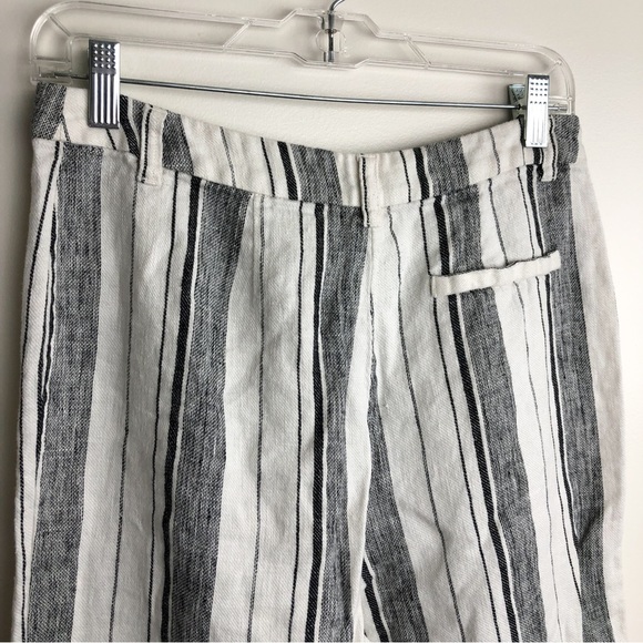 REFORMATION Tahiti Striped Linen Crop Pants - Picture 7 of 9